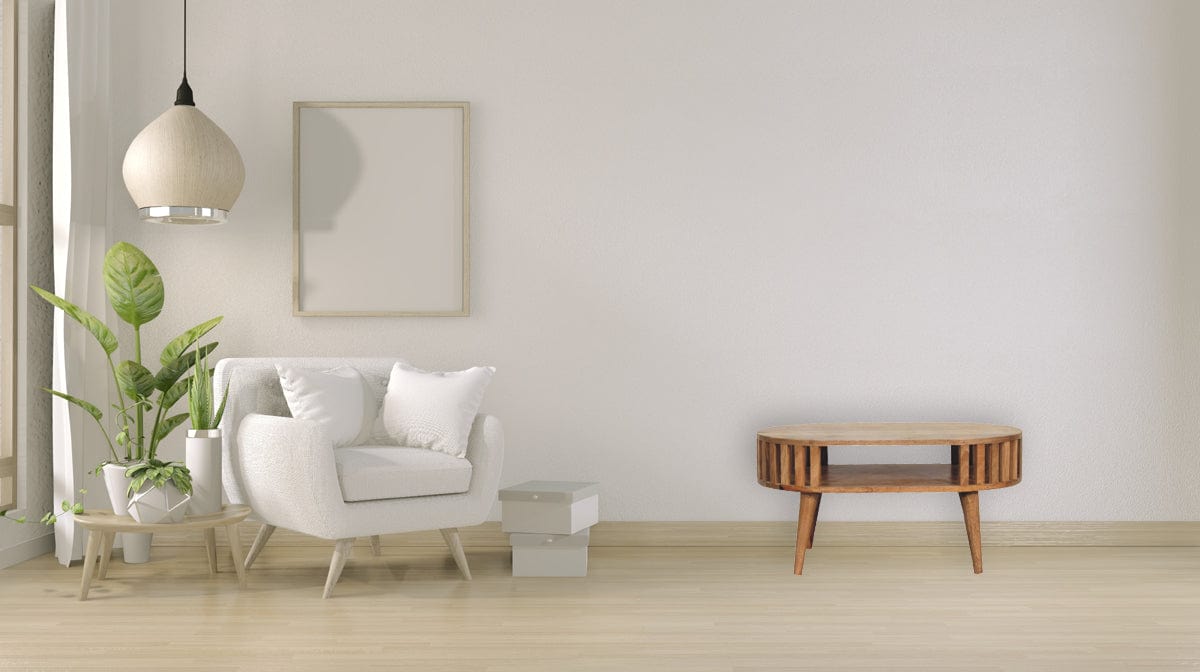 HeartwoodCo Ariella Coffee Table – Mid Century Living Room Accent Table