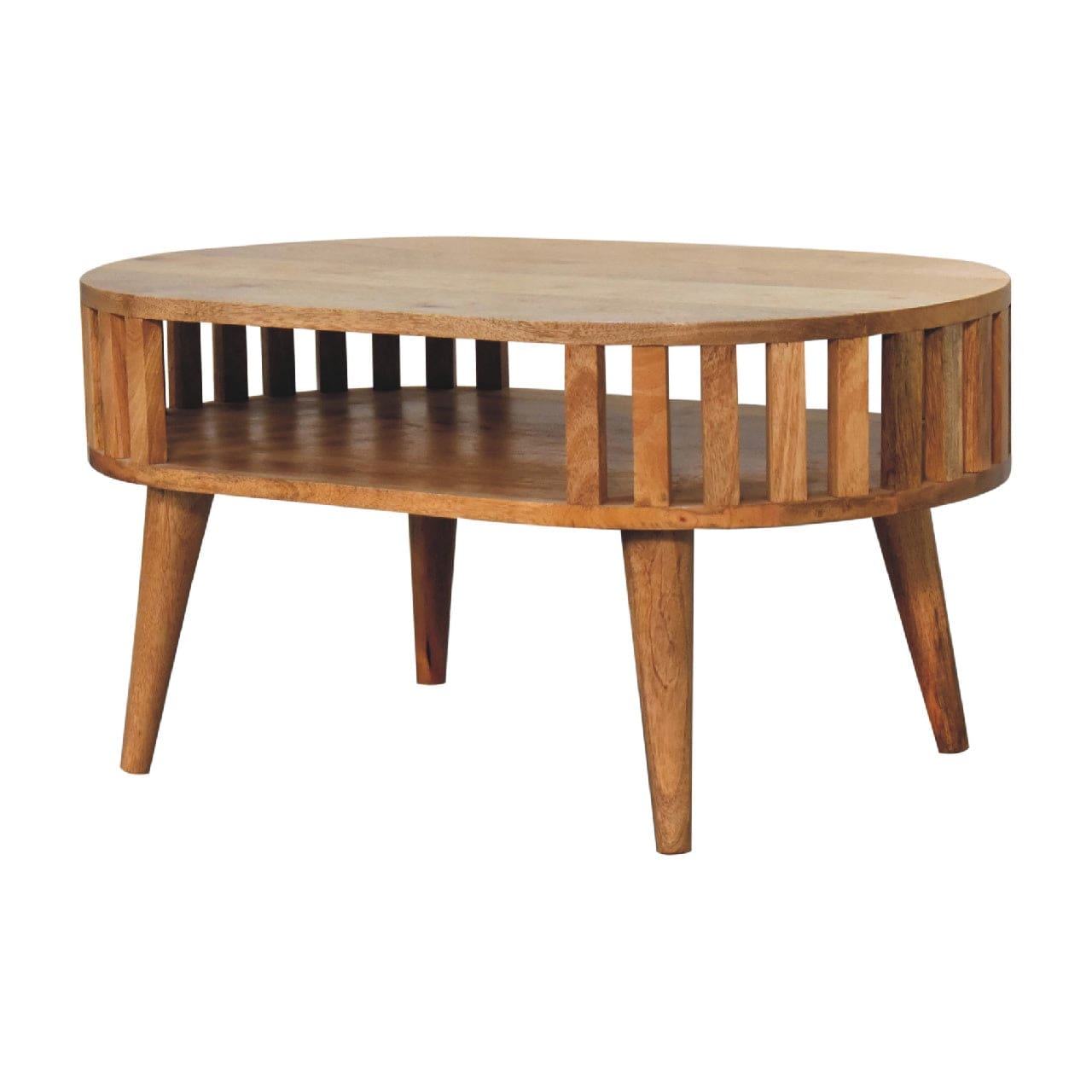 HeartwoodCo Ariella Coffee Table – Mid Century Living Room Accent Table