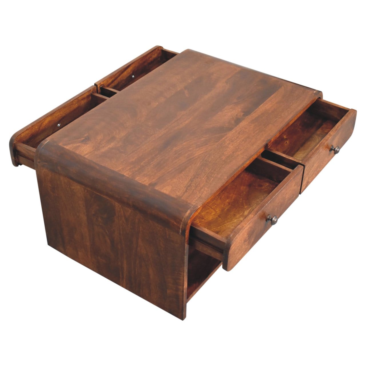 HeartwoodCo Aspen Slim Coffee Table – Mid Century Living Room Accent Table