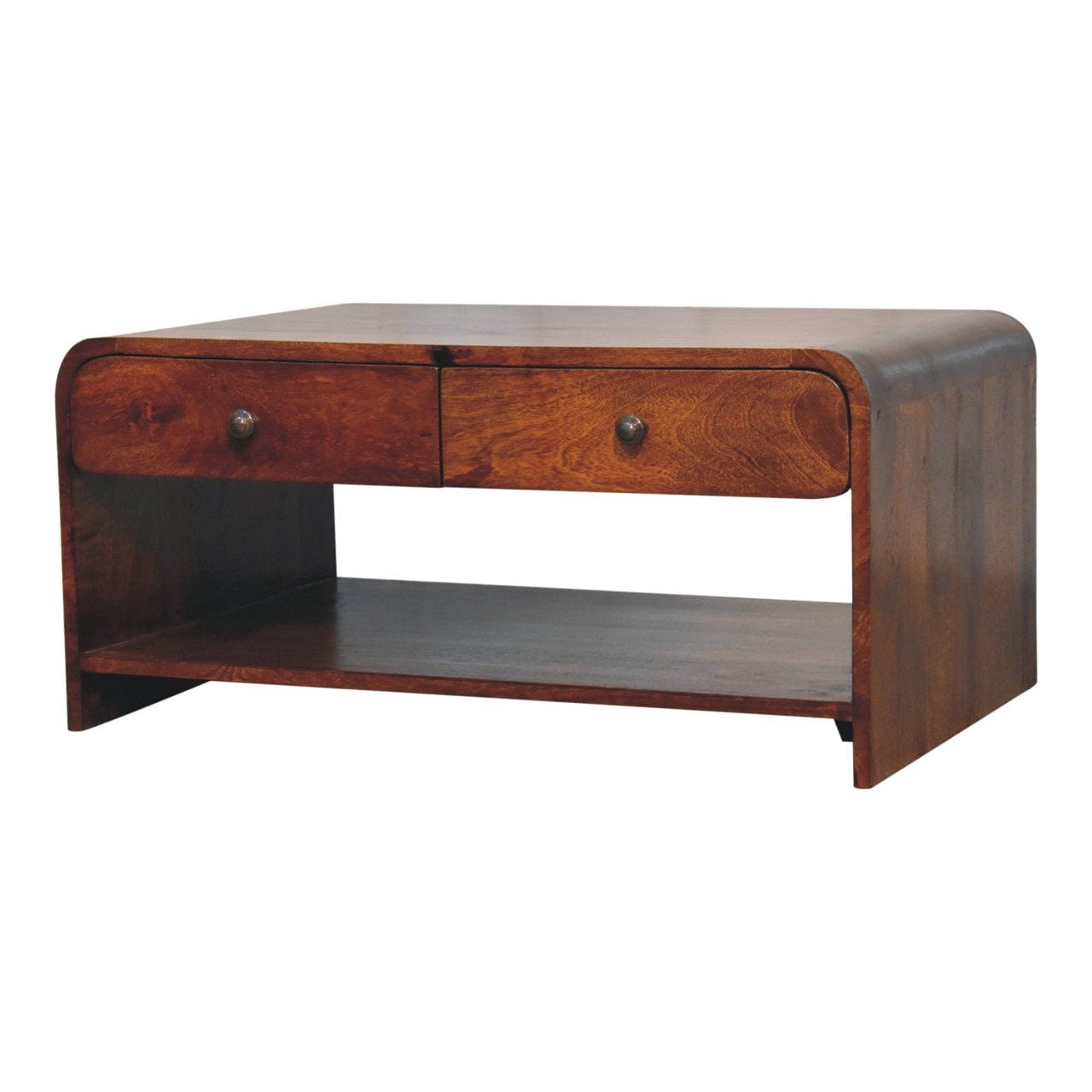 HeartwoodCo Aspen Slim Coffee Table – Mid Century Living Room Accent Table