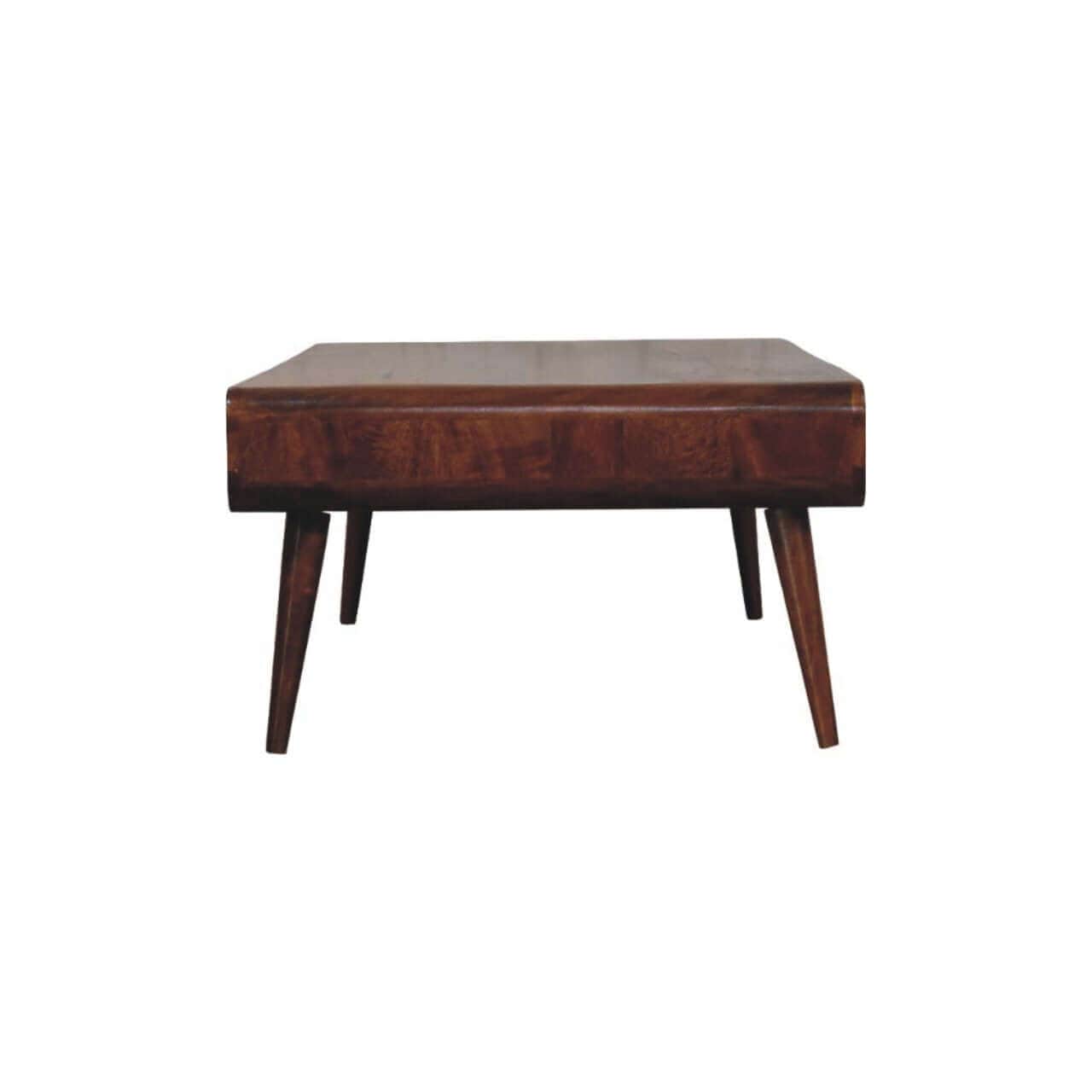 HeartwoodCo Avora 2 nut Coffee Table – Mid Century Living Room Accent Table