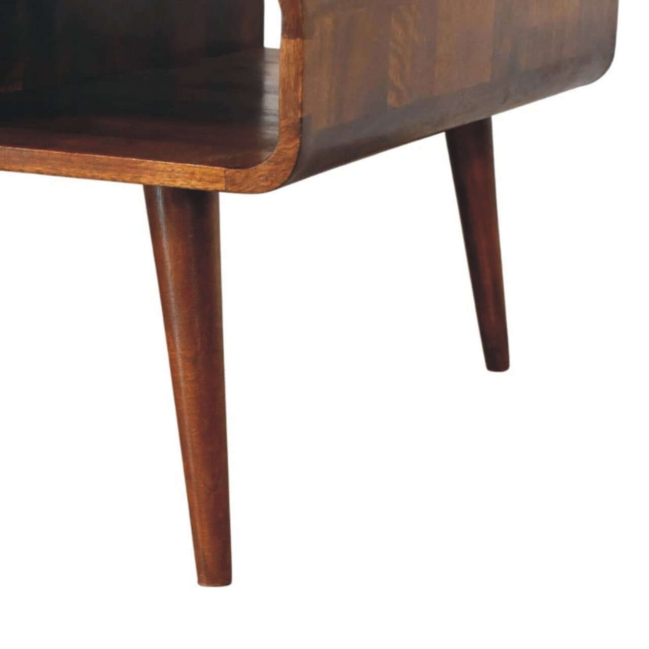HeartwoodCo Avora 2 nut Coffee Table – Mid Century Living Room Accent Table