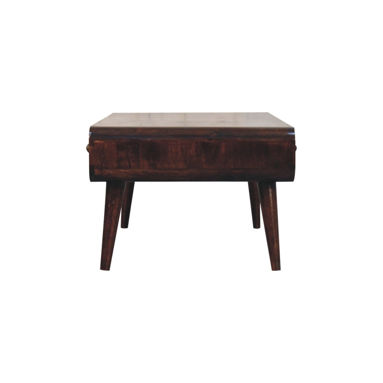 HeartwoodCo California Walnut Sonata Coffee Table – Mid Century Living Room Accent Table