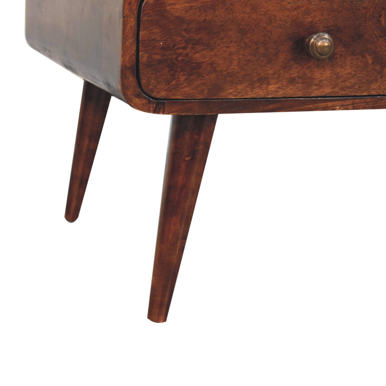 HeartwoodCo California Walnut Sonata Coffee Table – Mid Century Living Room Accent Table