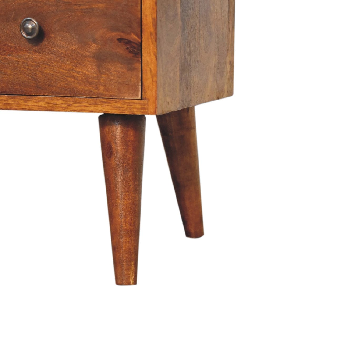 HeartwoodCo Classic Chestnut Coffee Table – Mid Century Living Room Accent Table