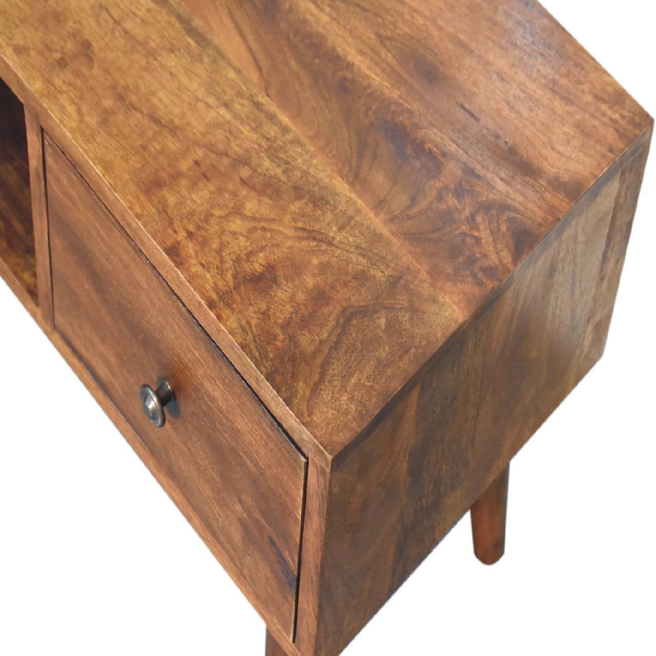 HeartwoodCo Classic Chestnut Coffee Table – Mid Century Living Room Accent Table