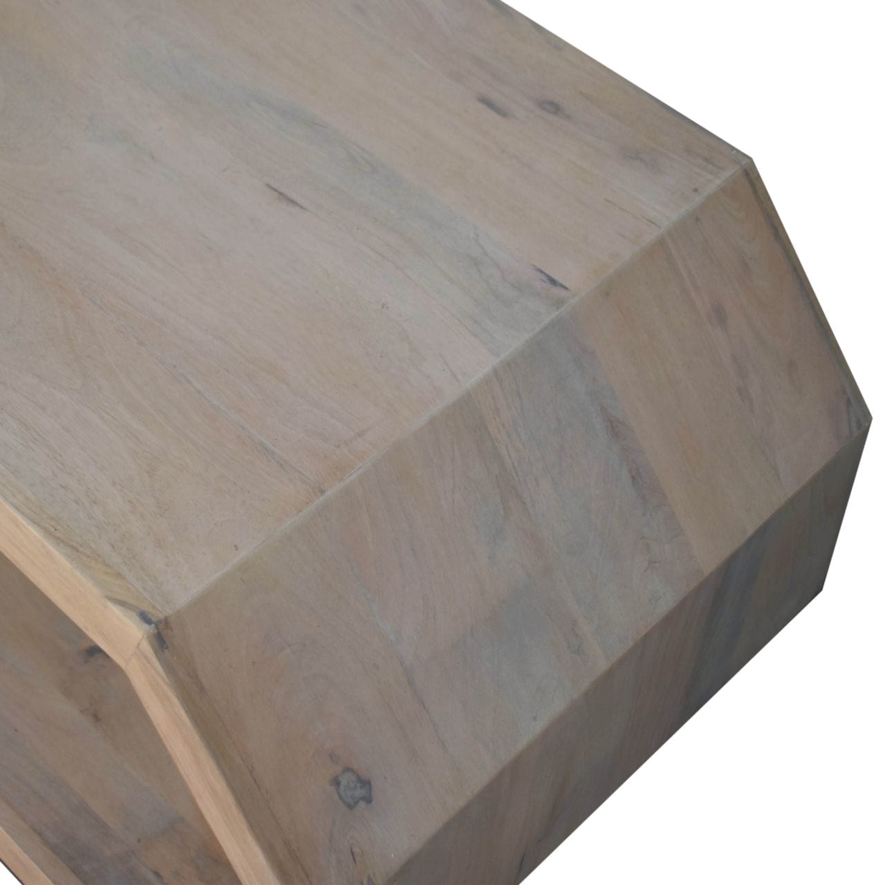 HeartwoodCo Hexagonal Marble Coffee Table – Mid Century Living Room Accent Table