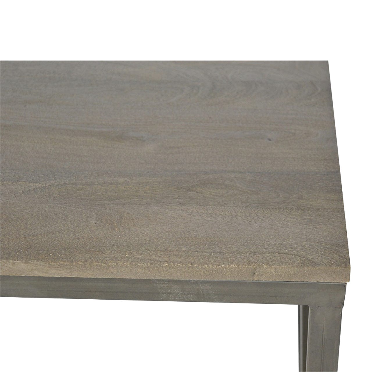 HeartwoodCo Industrial Cross Metal Coffee Table – Mid Century Living Room Accent Table