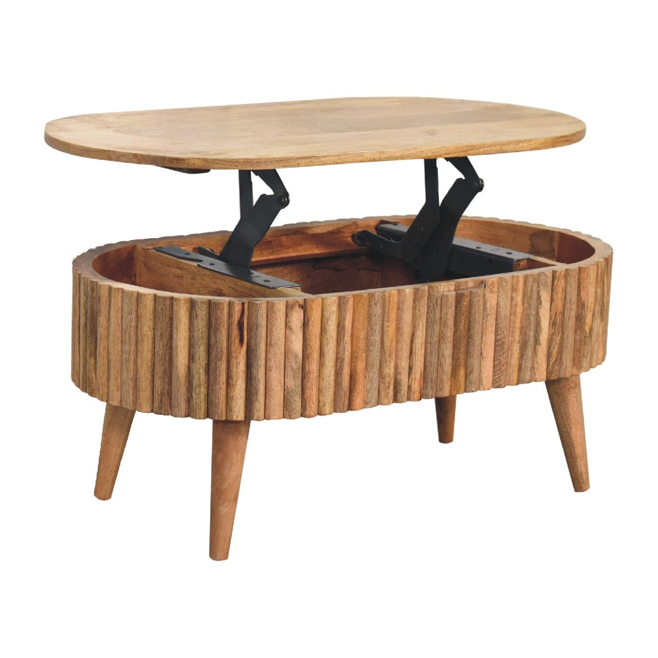 HeartwoodCo Mokka Coffee Table – Mid Century Living Room Accent Table