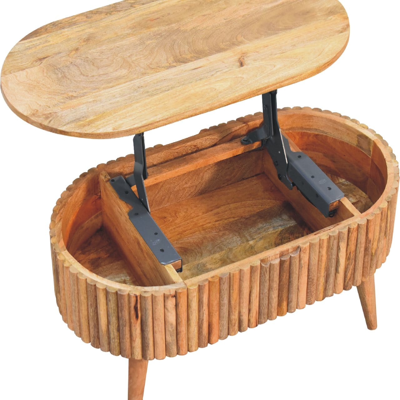 HeartwoodCo Mokka Coffee Table – Mid Century Living Room Accent Table