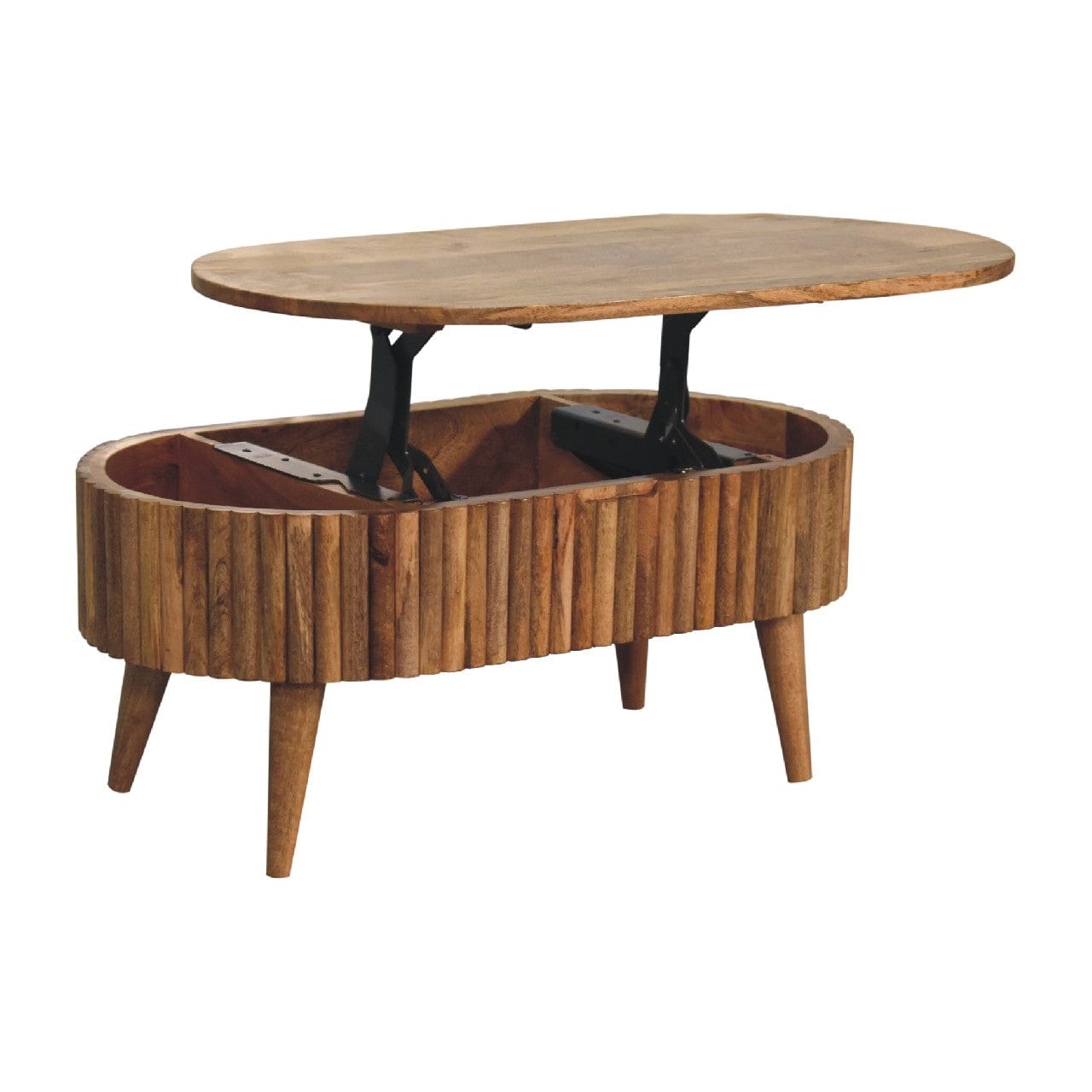 HeartwoodCo Mokka Coffee Table – Mid Century Living Room Accent Table