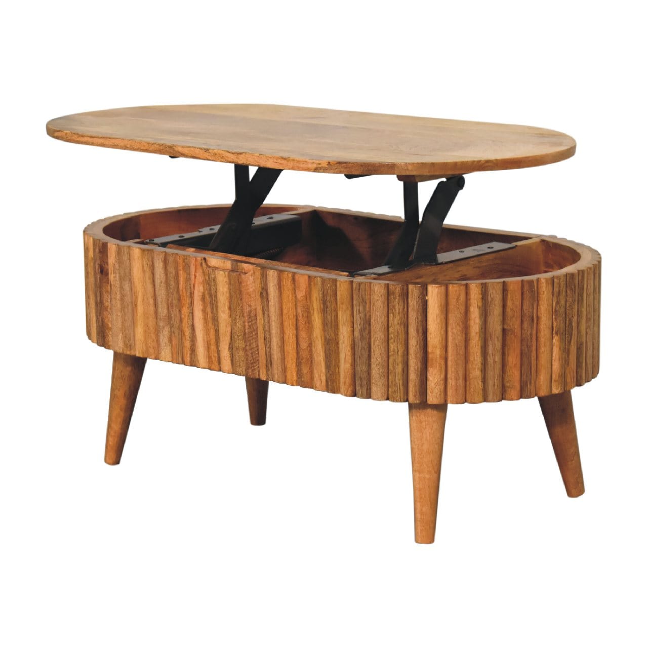 HeartwoodCo Mokka Coffee Table – Mid Century Living Room Accent Table