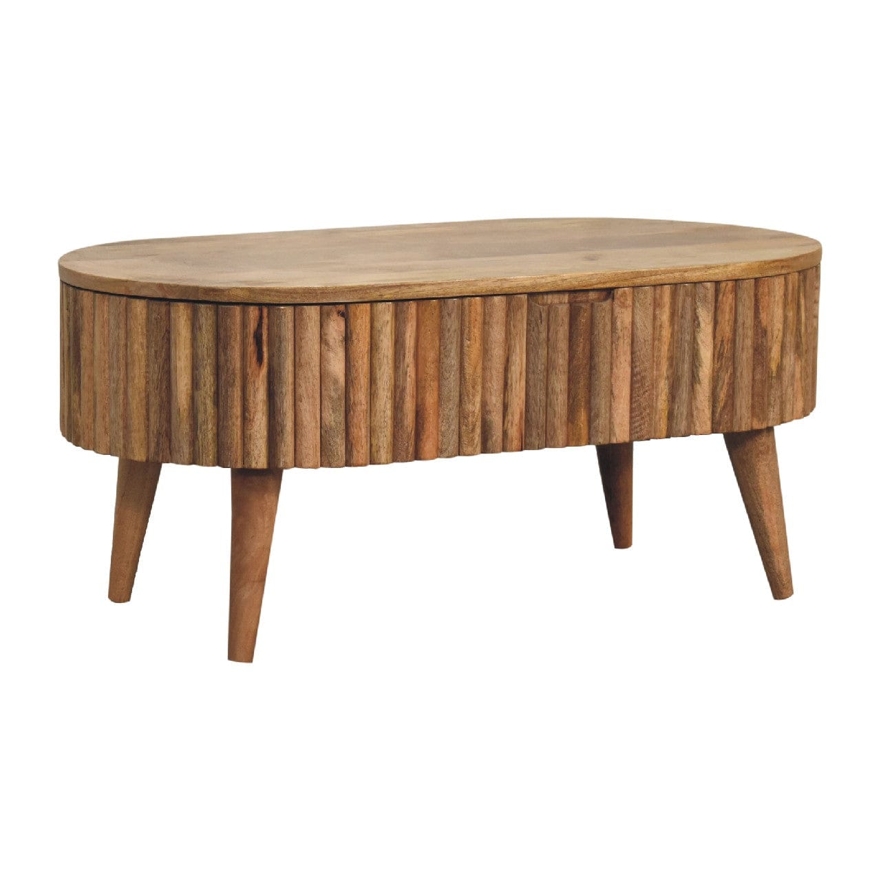 HeartwoodCo Mokka Coffee Table – Mid Century Living Room Accent Table