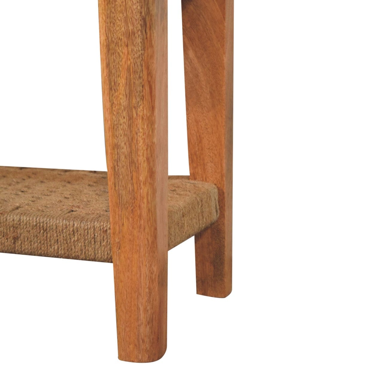 HeartwoodCo Rope Coffee Table – Mid Century Living Room Accent Table
