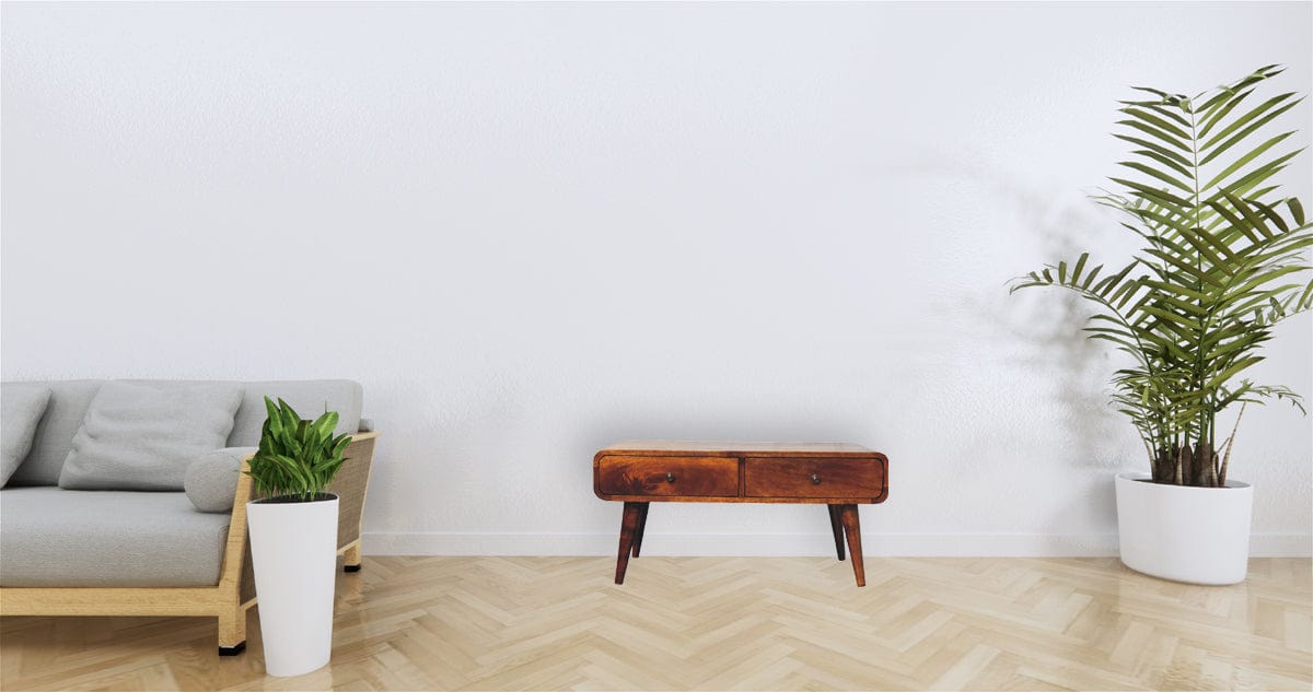 HeartwoodCo Sonata Coffee Table – Mid Century Living Room Accent Table