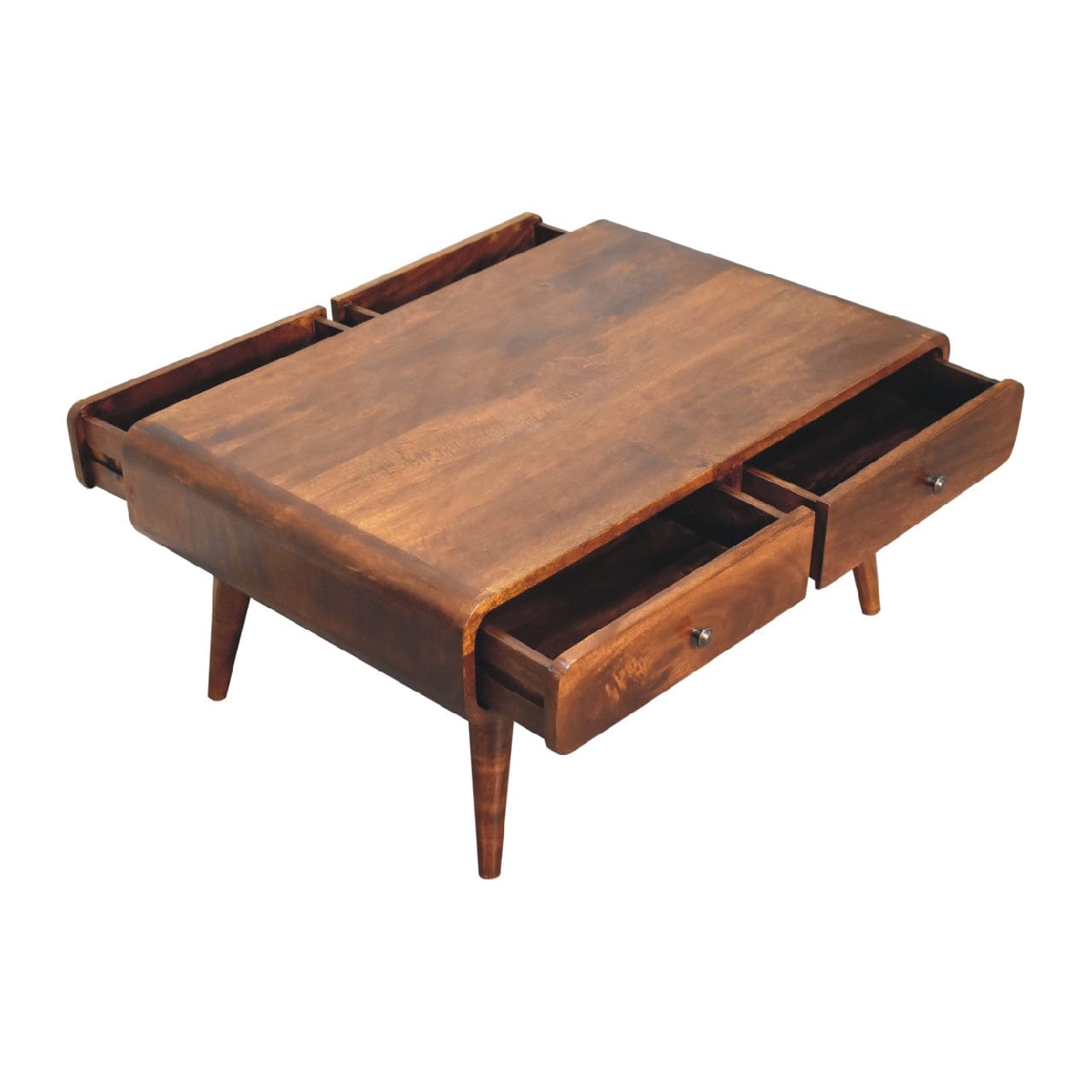 HeartwoodCo Sonata Coffee Table – Mid Century Living Room Accent Table