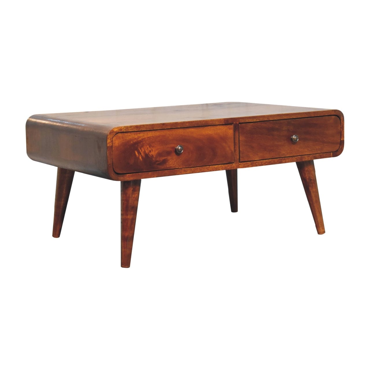 HeartwoodCo Sonata Coffee Table – Mid Century Living Room Accent Table