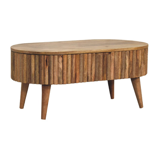 HeartwoodCo Mokka Coffee Table – Mid Century Living Room Accent Table