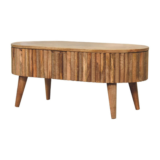 HeartwoodCo Mokka Coffee Table – Mid Century Living Room Accent Table