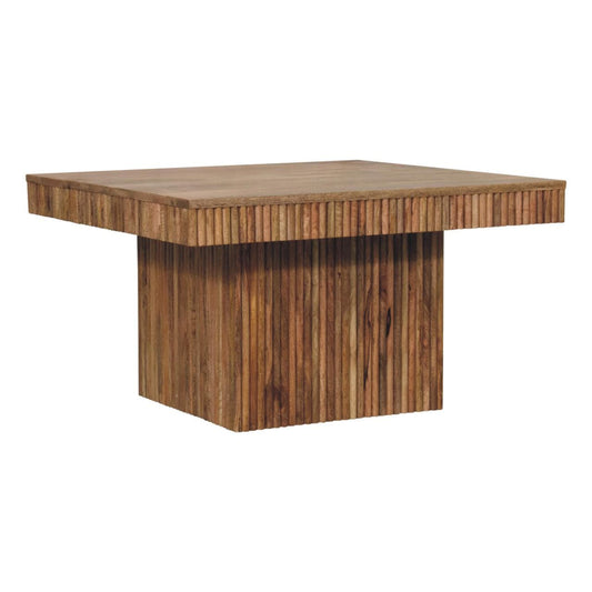 HeartwoodCo Soba Chunky Coffee Table – Mid Century Living Room Accent Table