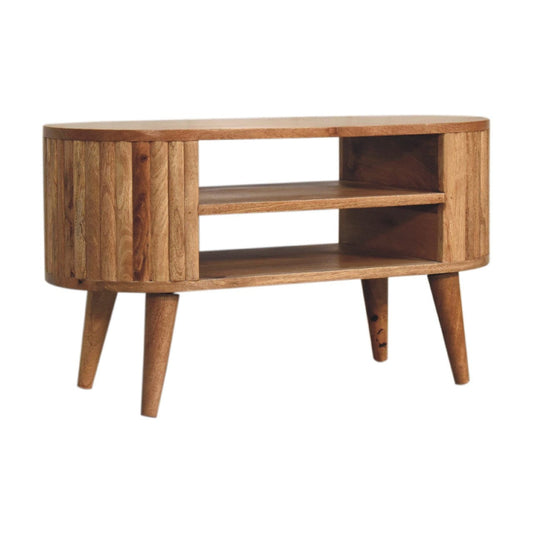 HeartwoodCo Stripe Media Unit – TV Console with Drawers