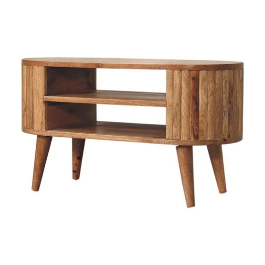 HeartwoodCo Stripe Media Unit – TV Console with Drawers